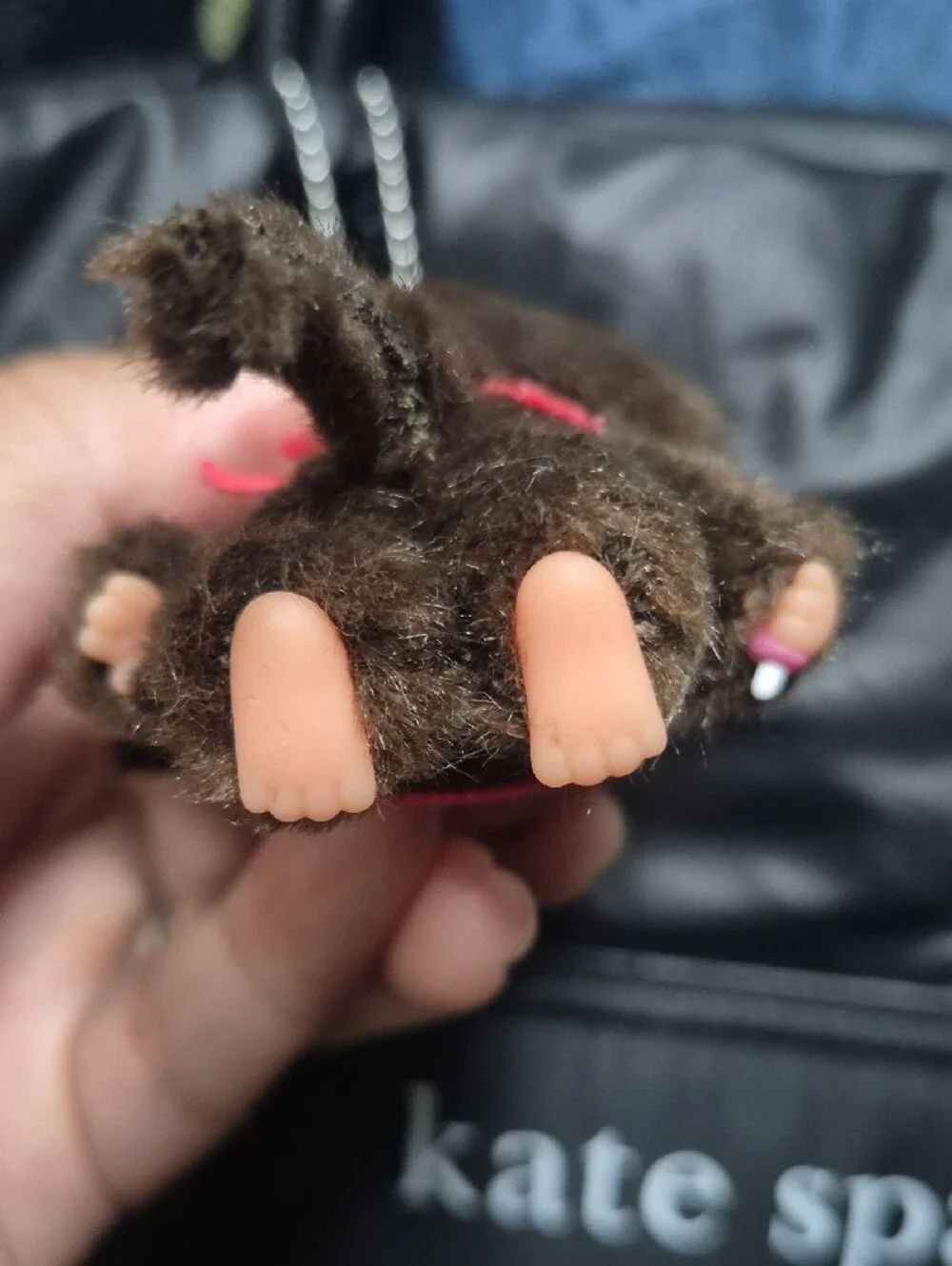 Sekiguchi Monchhichi plush keychain mascot